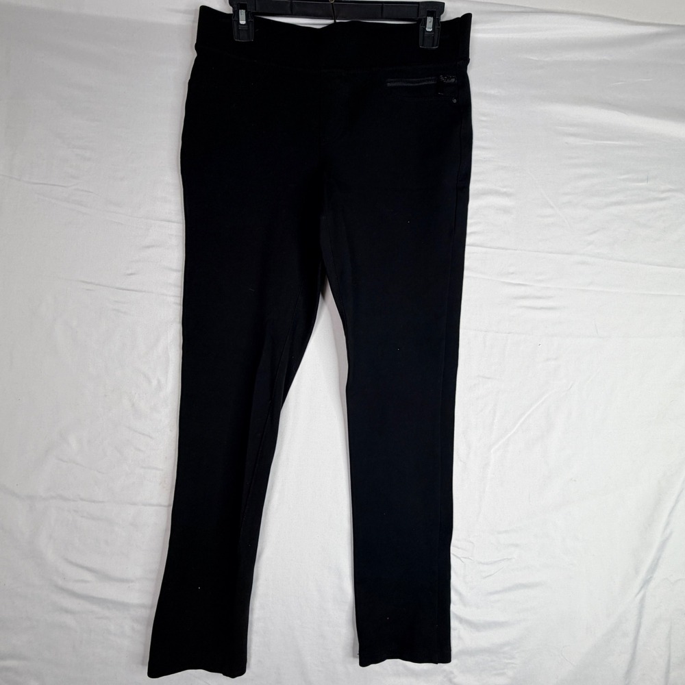 DKNY Jeans Womens Black Pull On Leggings Size S Elastic Waist Back Pockets